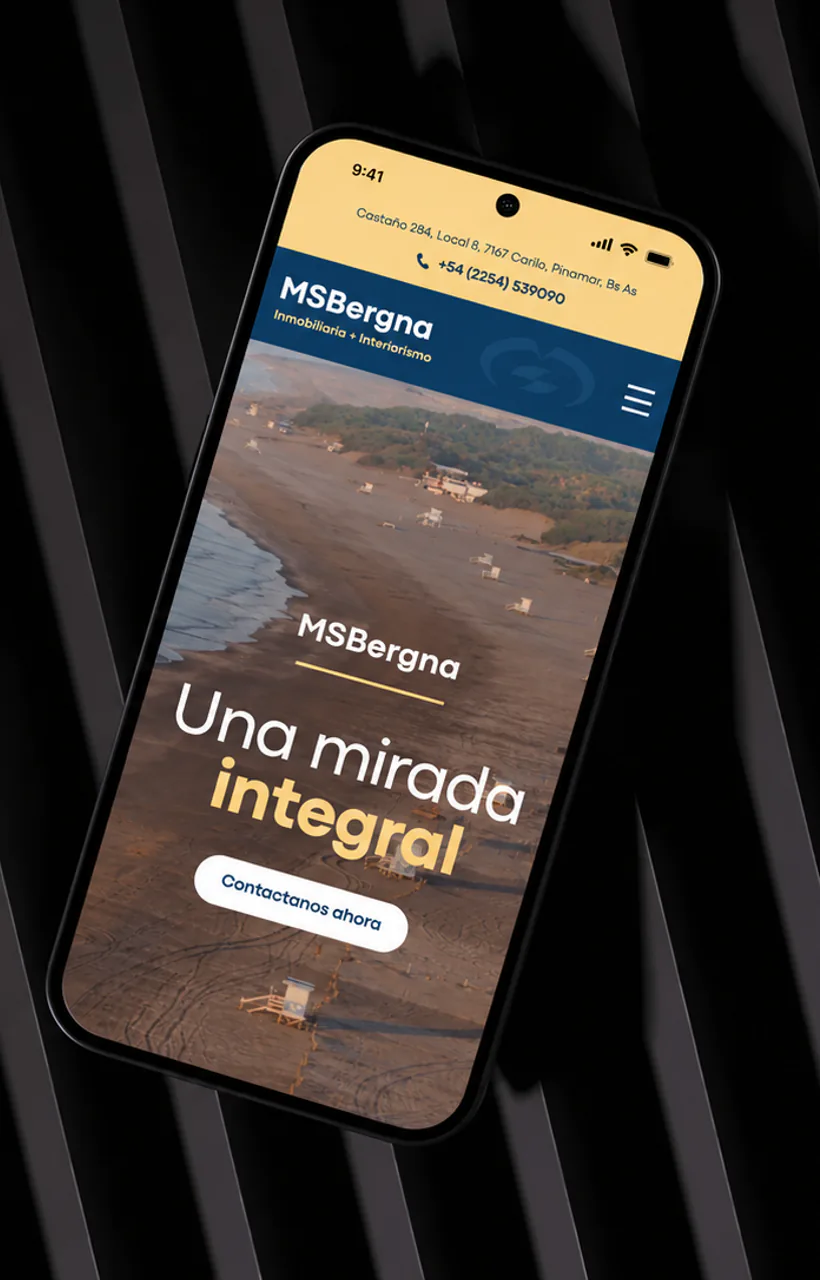 Mockup del proyecto MSBergna